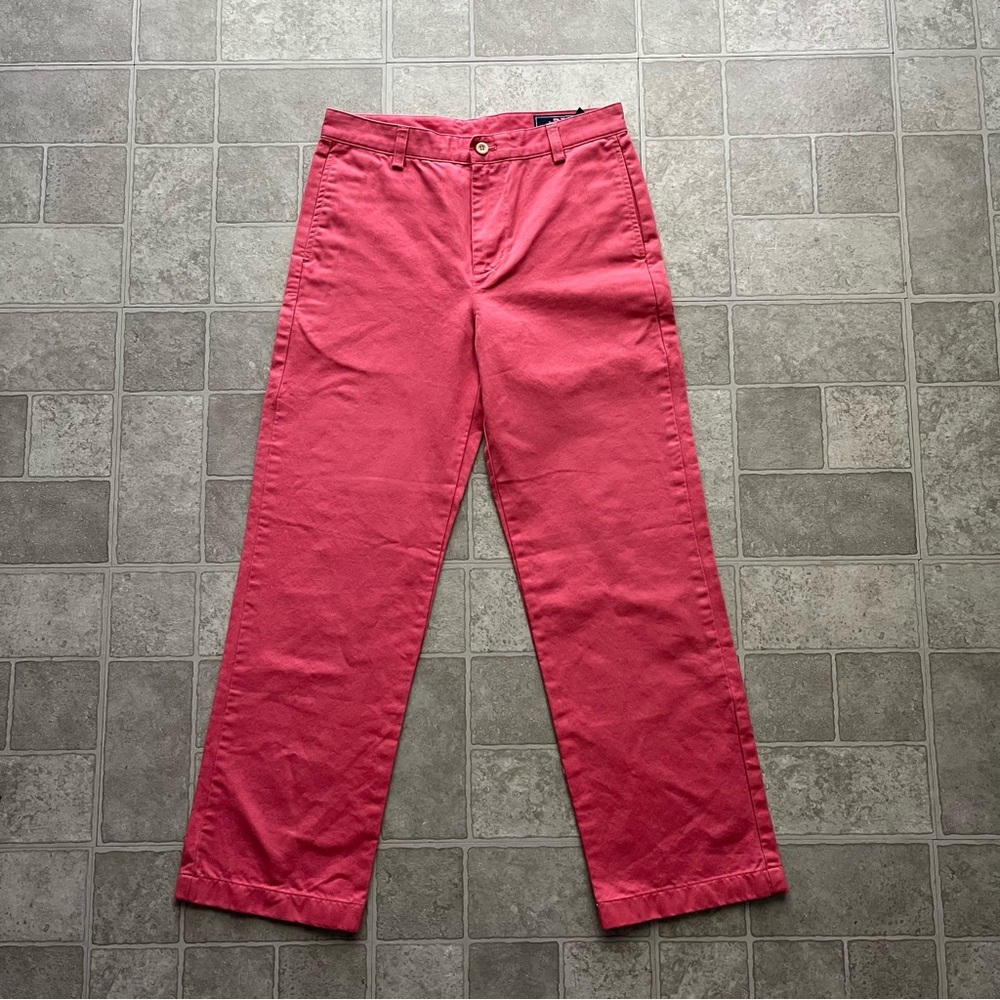 Vineyard Vines by Shep & Ian Salmon pink Chino dress pants boys 16 preppy
